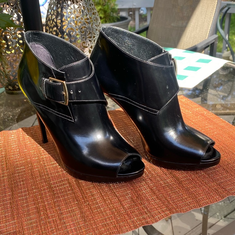 SOLD Burberry black booties, NWOT size 9